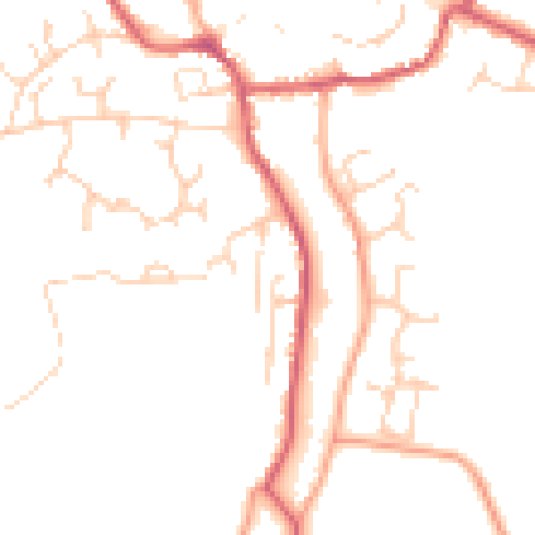 Daytime road noise heatmap for IP13 9EF