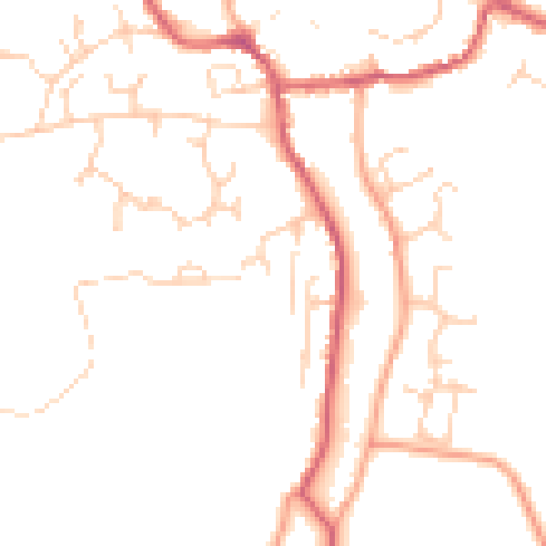 Daytime road noise heatmap for IP13 9FG
