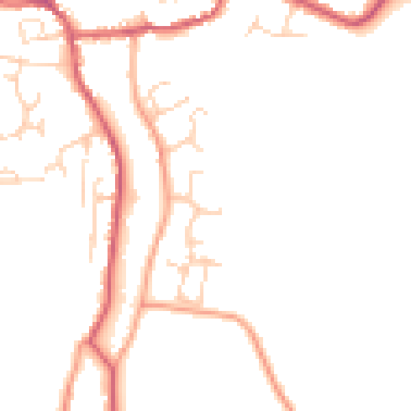 Daytime road noise heatmap for IP13 9FR