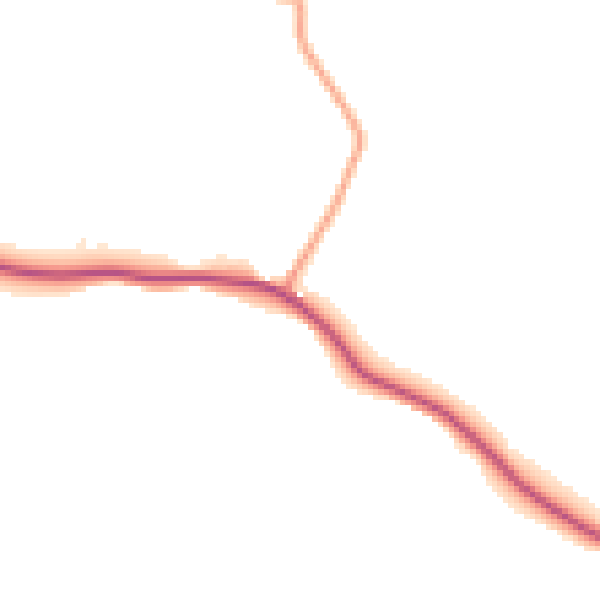 Daytime road noise heatmap for IP13 9LU