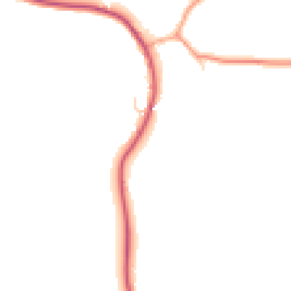 Daytime road noise heatmap for IP13 9SW