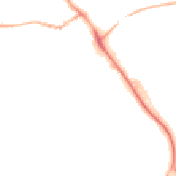 Night-time road noise heatmap for IP14 1AX