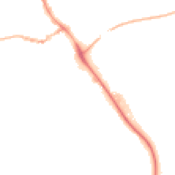 Night-time road noise heatmap for IP14 1BB
