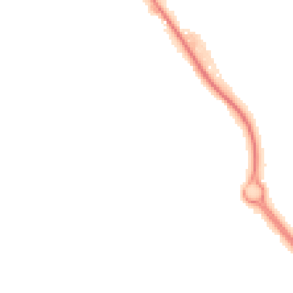 Night-time road noise heatmap for IP14 1BF