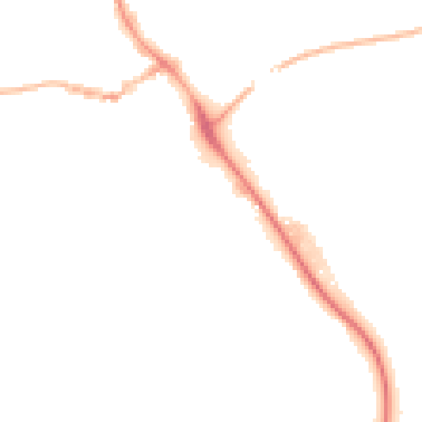 Night-time road noise heatmap for IP14 1BG