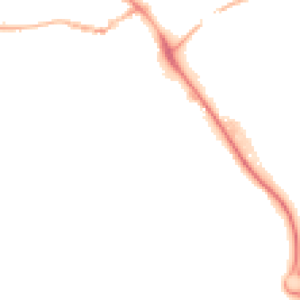 Night-time road noise heatmap for IP14 1BH
