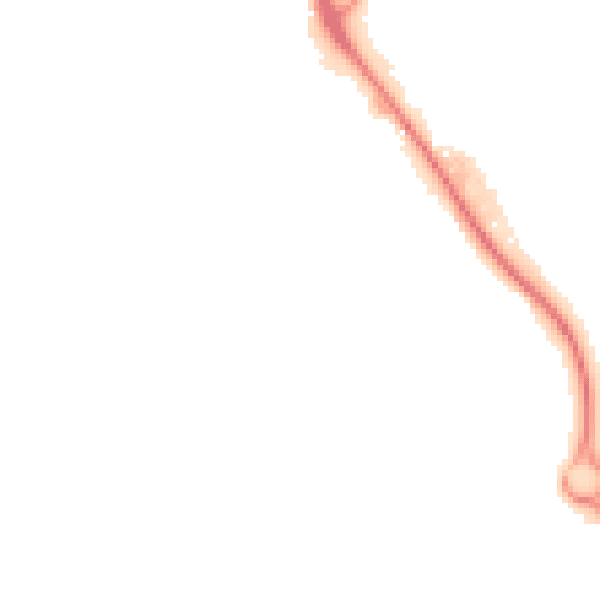 Night-time road noise heatmap for IP14 1BJ
