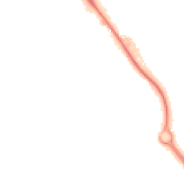 Night-time road noise heatmap for IP14 1BL