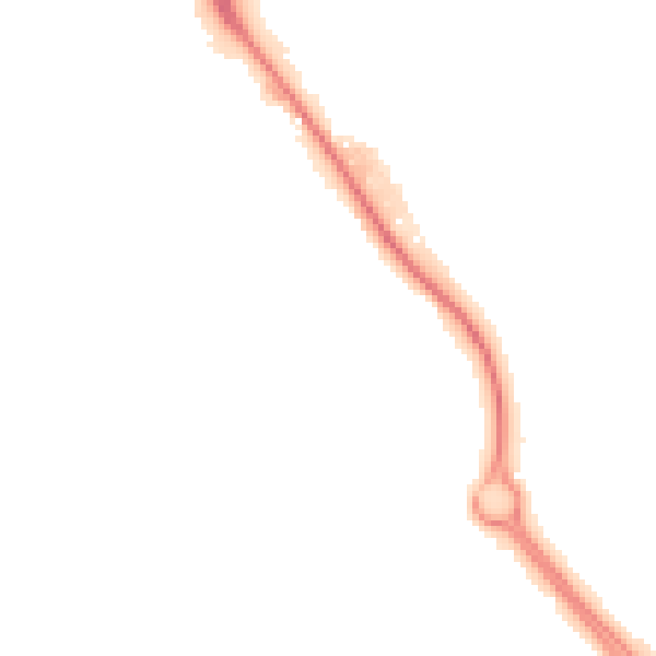 Night-time road noise heatmap for IP14 1BP
