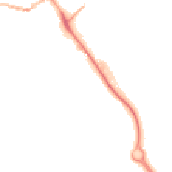 Night-time road noise heatmap for IP14 1BU