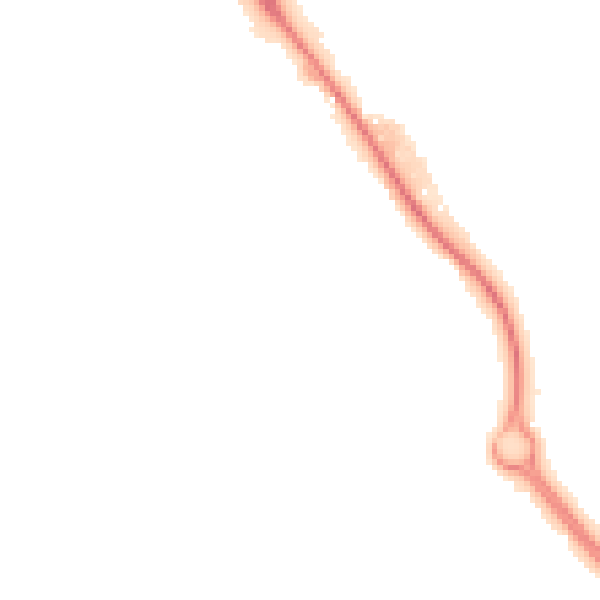 Night-time road noise heatmap for IP14 1BW