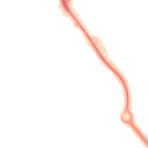 Night-time road noise heatmap for IP14 1BY
