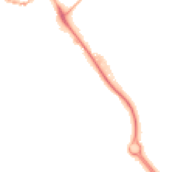Night-time road noise heatmap for IP14 1DF