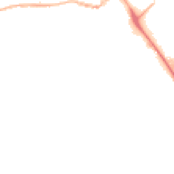 Night-time road noise heatmap for IP14 1DG