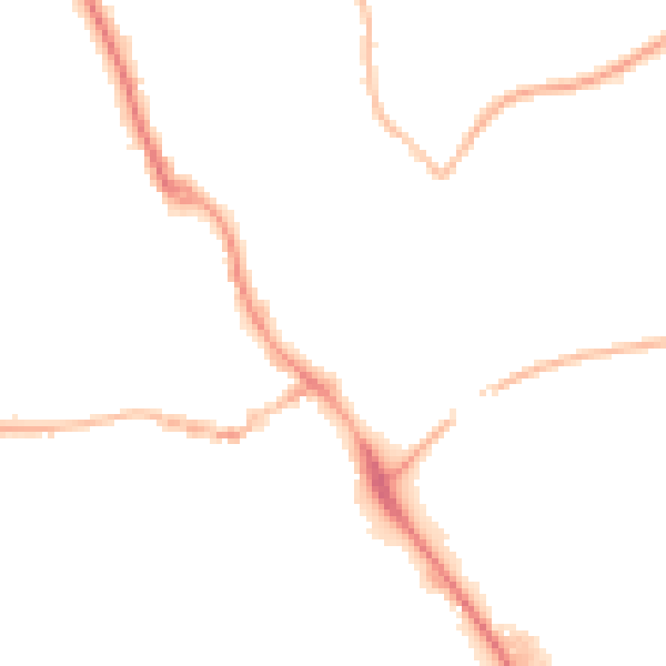 Night-time road noise heatmap for IP14 1ER