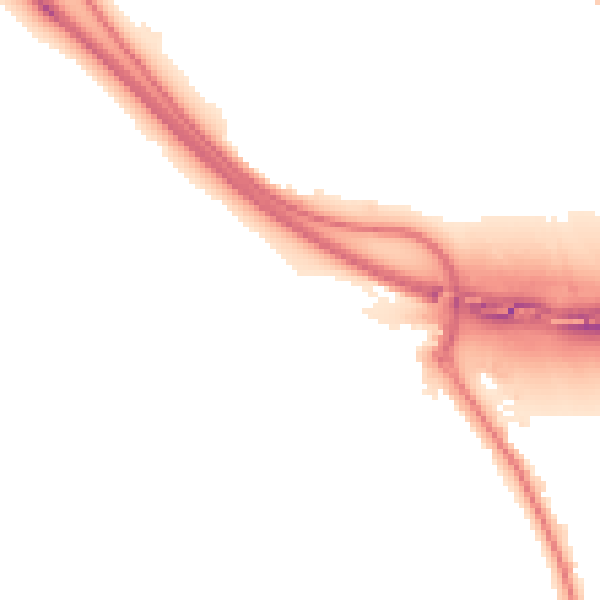 Night-time road noise heatmap for IP14 1GH