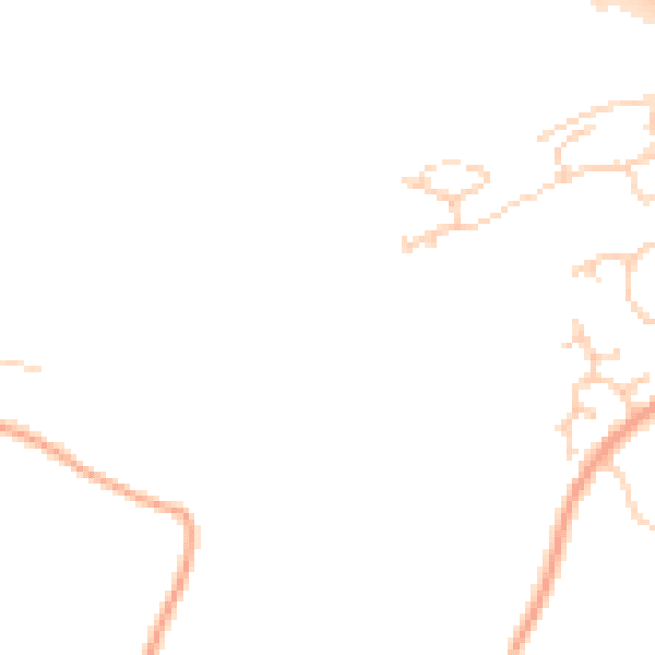 Daytime road noise heatmap for IP14 1XU