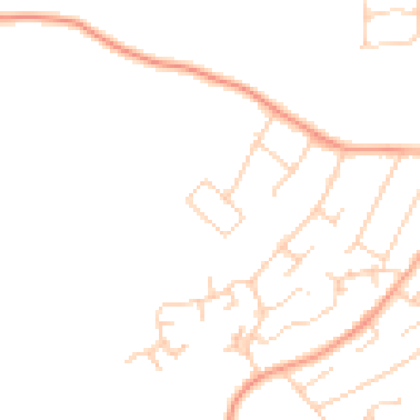 Daytime road noise heatmap for IP14 2DQ