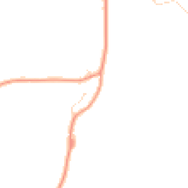Daytime road noise heatmap for IP14 2EL