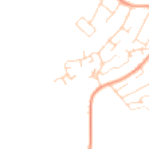 Daytime road noise heatmap for IP14 2FH