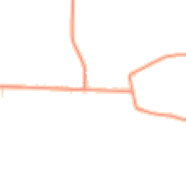 Daytime road noise heatmap for IP14 2HD