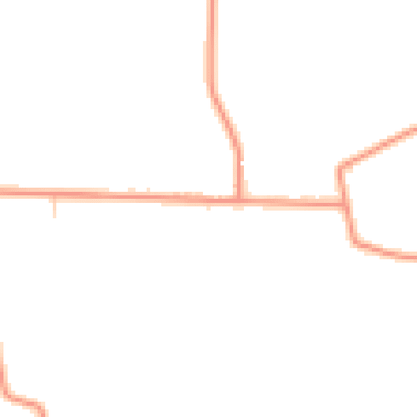 Daytime road noise heatmap for IP14 2HP