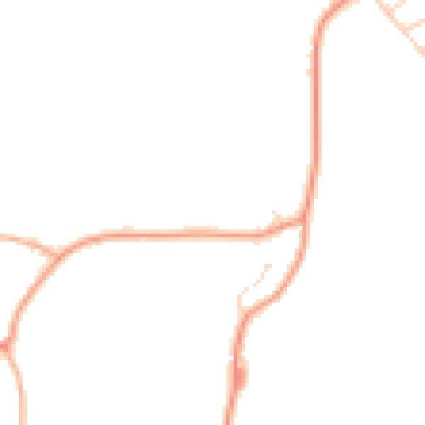 Daytime road noise heatmap for IP14 2JG