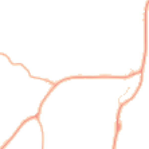 Daytime road noise heatmap for IP14 2JW