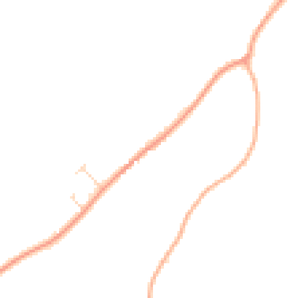 Daytime road noise heatmap for IP14 2JY
