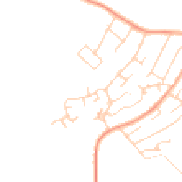 Daytime road noise heatmap for IP14 2NS