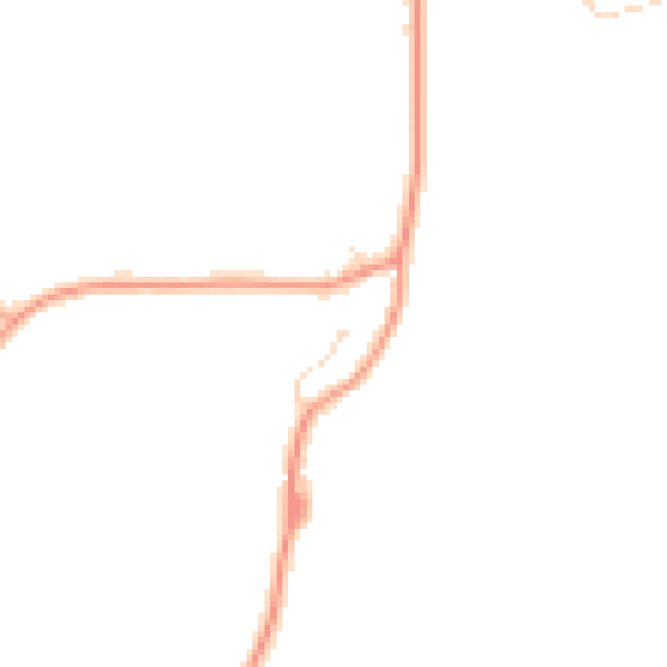 Daytime road noise heatmap for IP14 2NZ