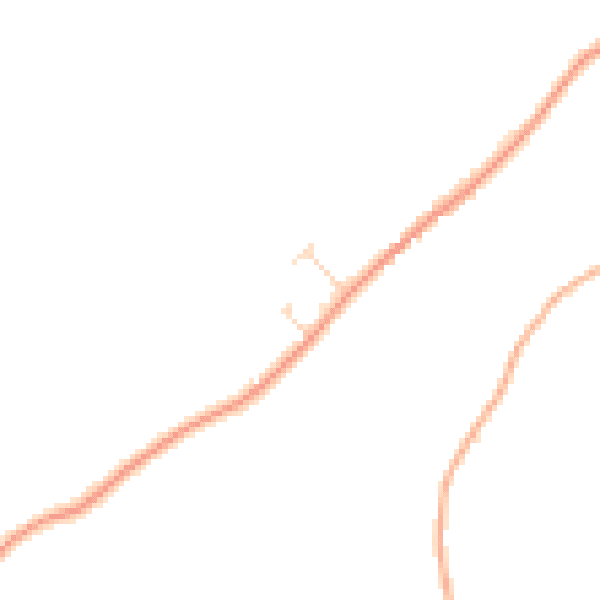 Daytime road noise heatmap for IP14 2QG