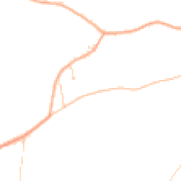 Daytime road noise heatmap for IP14 3EA