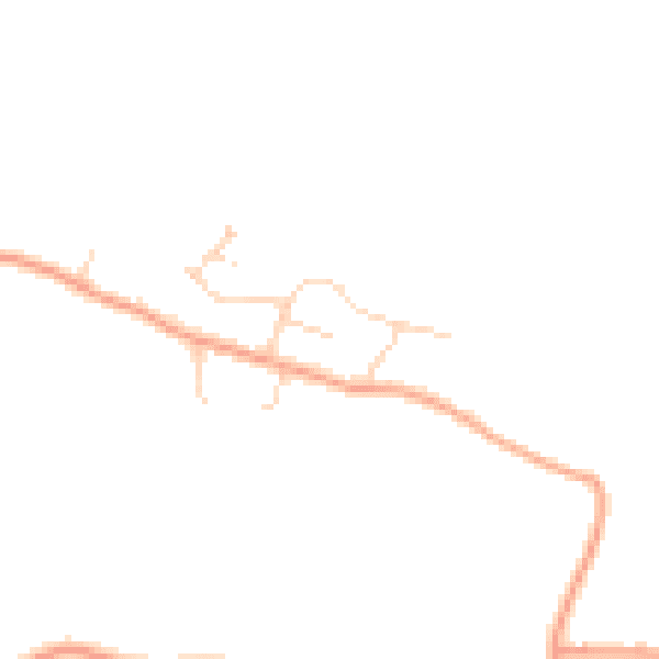 Daytime road noise heatmap for IP14 3EZ