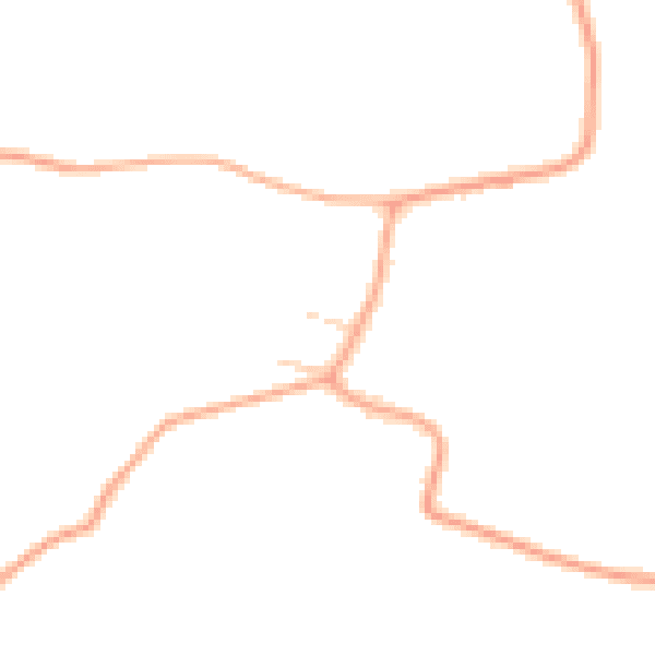 Daytime road noise heatmap for IP14 3HY