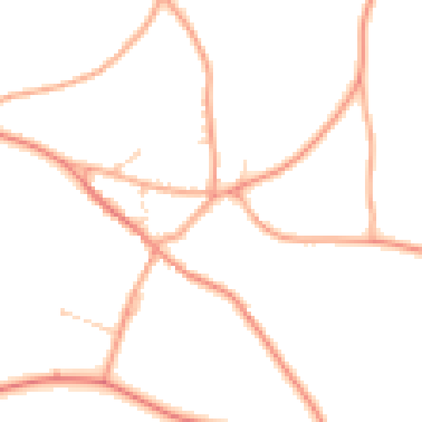 Daytime road noise heatmap for IP14 3LD