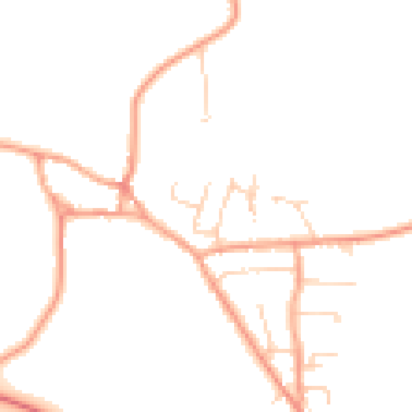 Daytime road noise heatmap for IP14 3PR