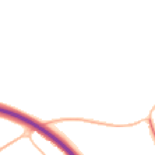 Night-time road noise heatmap for IP14 4FQ