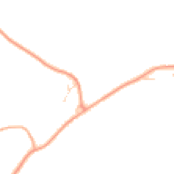Daytime road noise heatmap for IP14 4FZ
