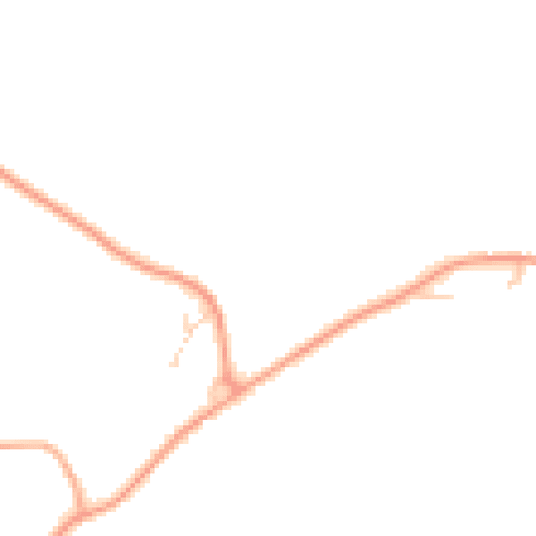 Daytime road noise heatmap for IP14 4GB
