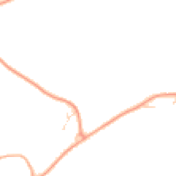 Daytime road noise heatmap for IP14 4GE