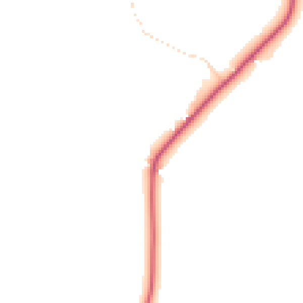 Daytime road noise heatmap for IP14 4HH