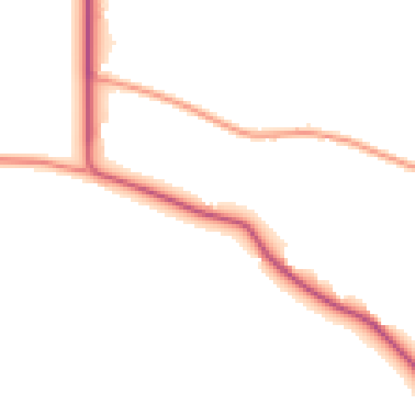Daytime road noise heatmap for IP14 4JH