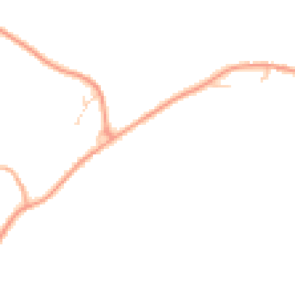 Daytime road noise heatmap for IP14 4JR