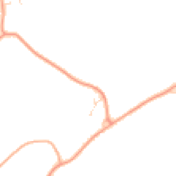 Daytime road noise heatmap for IP14 4LQ