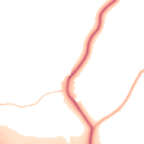 Daytime road noise heatmap for IP14 4PD