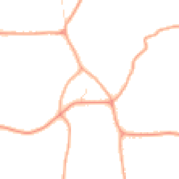 Daytime road noise heatmap for IP14 4PQ