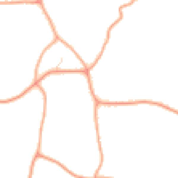 Daytime road noise heatmap for IP14 4QZ