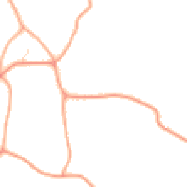 Daytime road noise heatmap for IP14 4RD