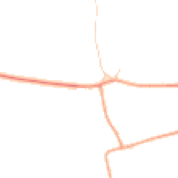 Daytime road noise heatmap for IP14 4SW